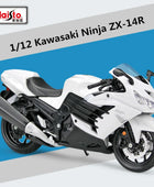 Maisto 1:12 Kawasaki Ninja ZX-14R Alloy Sports Motorcycle Model Diecast Metal Street Race Motorcycle Model Simulation - IHavePaws