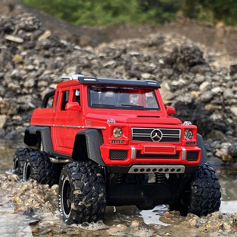 1:32 G65 G63SUV Alloy Car Model Diecasts & Toy Metal Off-road Vehicles Car Model Simulation Sound Light Collection Kids Toy Gift Refit red - IHavePaws