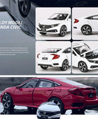 1:32 HONDA CIVIC TYPE-R Alloy Sports Car Model Diecast Metal Toy Vehicles Car Model Sound and Light Collection Children Toy Gift - IHavePaws