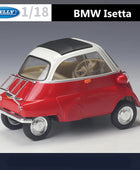 WELLY 1:18 BMW Egg Isetta Alloy Car Model Diecast Metal Toy Classic Vehicles Car Model Simulation Miniature Scale Childrens Gift