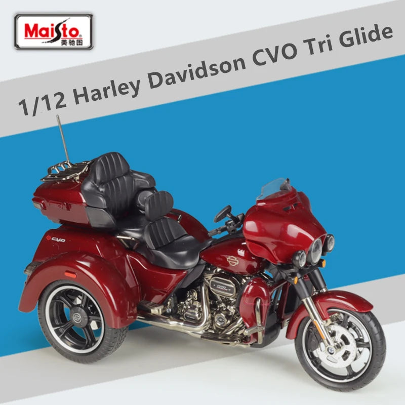 Maisto 1:12 Harley Davidson 2021 CVO Tri Glide Alloy Classic Motorcycle Model Diecast - IHavePaws