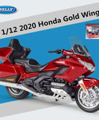 Welly 1:12 HONDA Gold Wing Alloy Racing Motorcycle Scale Model Simulation Diecast Red retail box - IHavePaws