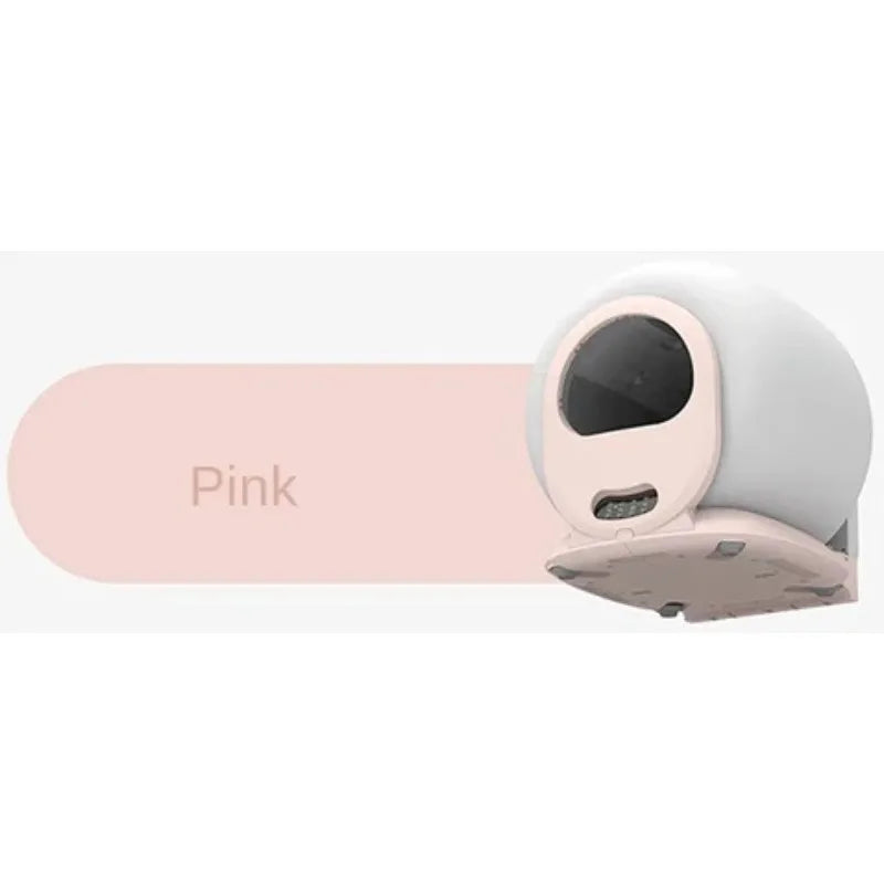 Pet Smart Cat Litter Box Fully Automatic Cleaning Large Fully Enclosed Deodorizing and Splash-proof Electric Cat Toilet Pink - IHavePaws