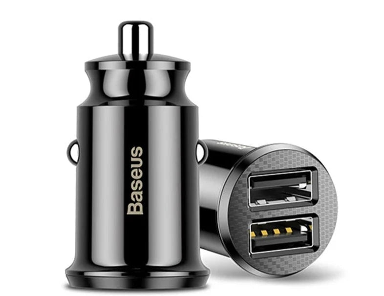 Baseus USB Car Charger Quick Charge 4.0 QC4.0 QC3.0 QC SCP 5A PD Type C 30W Fast Car USB Charger For iPhone Xiaomi Mobile Phone Dual USB Charger - IHavePaws