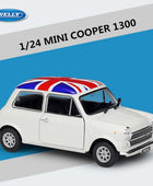 WELLY 1:24 MINI COOPER 1300 Alloy Car Model Diecast Metal Classic Mini Miniature Car Model Simulation Collection Childrens Gifts White - IHavePaws