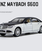 1:24 Maybach S600 S650 Alloy Metal Car Model Diecasts Metal Toy Vehicles Car Model High Simulation Sound and Light Kids Toy Gift White - IHavePaws