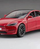 1:24 Tesla Model Y Model 3 Tesla Model S Alloy Die Cast Toy Car Model Sound and Light Model S Red - IHavePaws