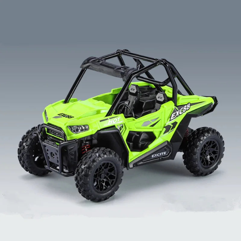 1:24 Alloy ATV Sports Motorcycle Model Diecasts Metal Toy Beach All-Terrain Off-Road Motorcycle Green - IHavePaws