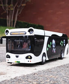 Large Size Alloy Electric Tourist City Traffic Panda Bus Model Metal Lovely Business Bus Model Sound Light Girls Toy Kids Gifts Panda A - IHavePaws
