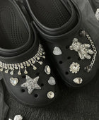 DIY Sparkling Diamond Chain Shoe Charms for Crocs Clogs Slides Sandals Garden Shoes Decorations Charm Set Accessories Kids Gifts - IHavePaws