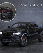 1:24 URUS SUV Alloy Sports Car Model Diecasts Metal Off-road Vehicles Car Model Simulation Sound Light Collection Kids Toys Gift - IHavePaws