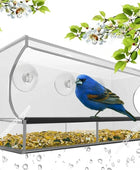 Acrylic Transparent Window Bird Feeder - IHavePaws