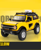 1:32 Ford Bronco Lima Alloy Car Model Diecast Metal Modified Off-road Vehicle Car Model Simulation Sound and Light Kids Toy Gift Yellow - IHavePaws