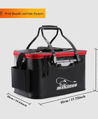 Portable Fishing Bag Collapsible Fishing Bucket Live Fish Box 45 - IHavePaws