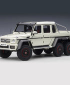 AUTOart 1:18 Benz G63 AMG 6X6 SUV Off-road vehicle Car Scale model Bright White (76307) - IHavePaws