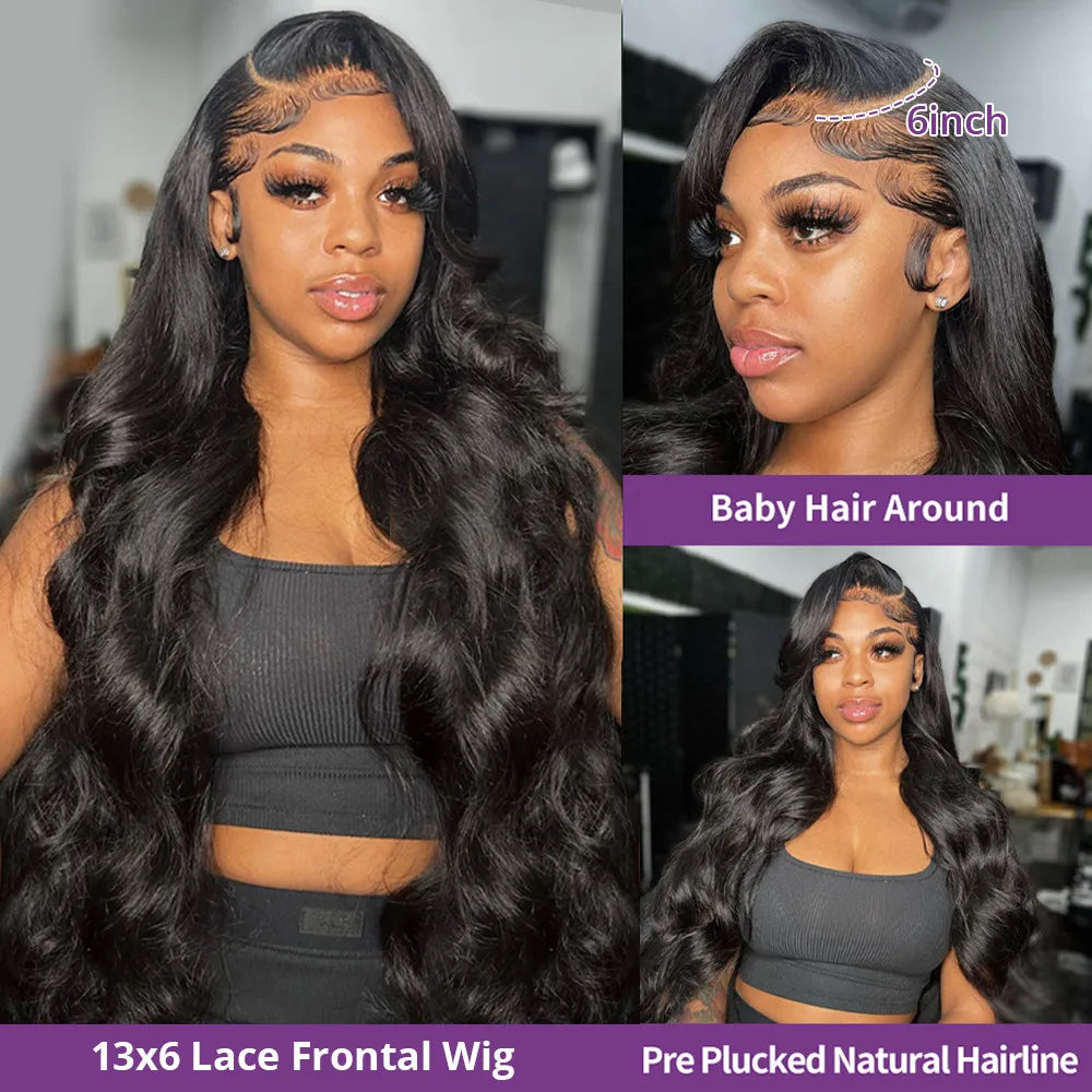 26 28 30Inch Body Wave Transparent 13x6 360 Lace Front Human Hair Wigs Remy Wavy 13x4 Lace Frontal Wig 4x4 Closure Wig For Women