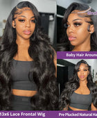 Glueless Wig Human Hair Ready To Wear Body Wave 13x4 Lace Front 6x4 Closure Wig Preplucked Melt Skins Pre Bleached Knots