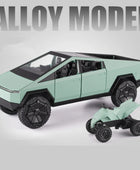 1/24 Tesla Cybertruck Pickup Alloy Car Model Diecasts Metal Toy Off-road Vehicles Truck Model Simulation Sound Light Kids Gifts Green - IHavePaws