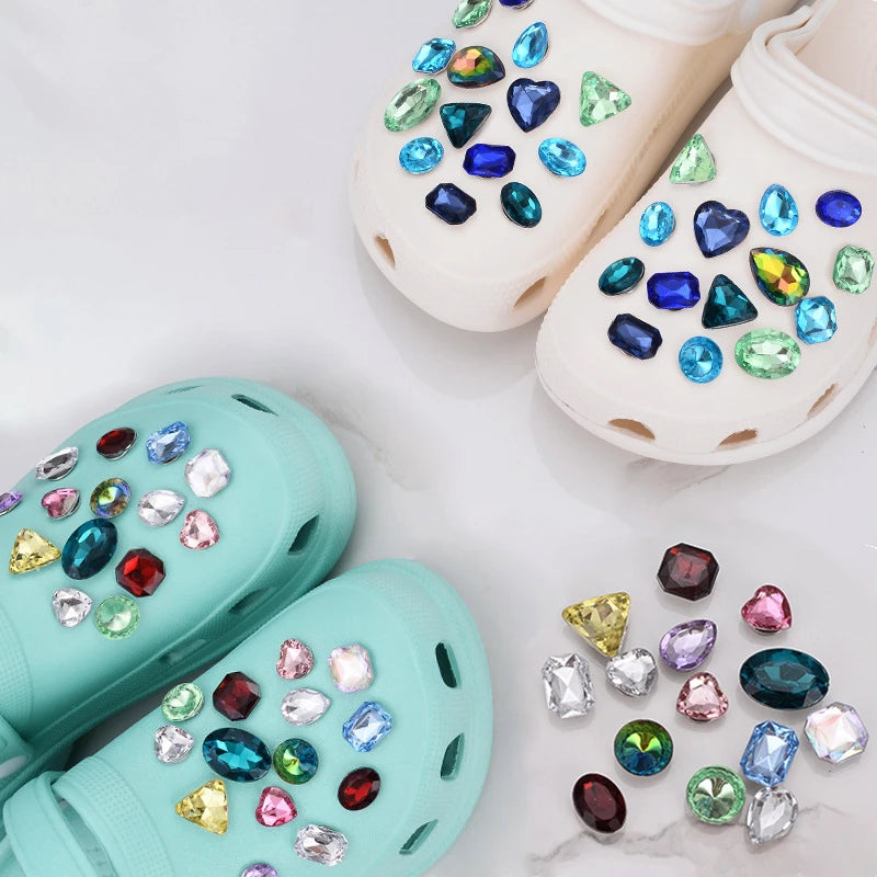 Shoe Charms for Crocs DIY Rhinestone Decoration Buckle for Croc Shoe Charm Accessories Kids Party Girls Gift - IHavePaws