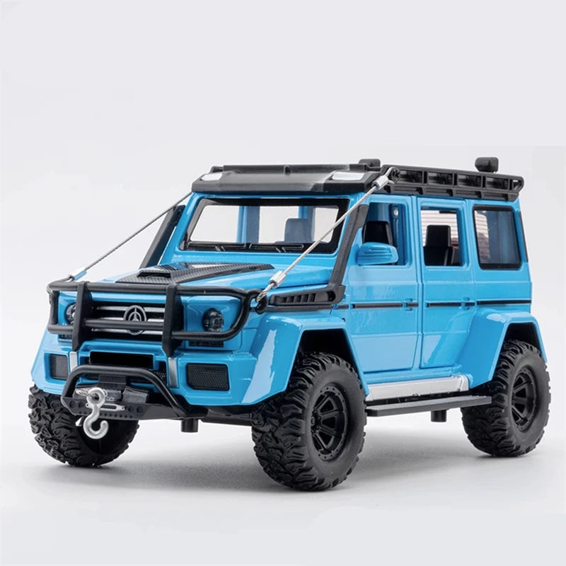 1/22 Modified Version G550 Alloy Car Model Diecast Simulation Metal Toy Off-road Vehicle Car Model Sound and Light Children Gift Blue - ihavepaws.com