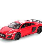 1:24 AUDI R8 V10 Plus Alloy Performance Sports Car Model Diecast Metal Toy Racing Car Scale Model Red - IHavePaws