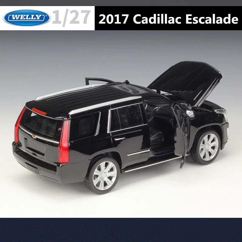 WELLY 1:27 Cadillac Escalade SUV Alloy Car Model Diecasts Metal Off-road Vehicles Car Model Simulation Collection Kids Toys Gift