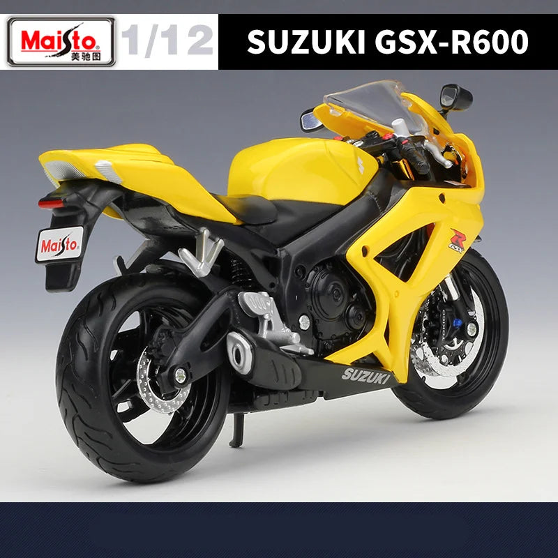 Maisto 1:12 Suzuki GSX-R600 Alloy Racing Motorcycle Model Diecast Metal Toy Street Sports Motorcycle Model Simulation Kids Gifts
