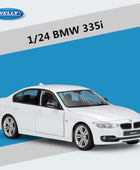 Welly 1:24 BMW 335I Alloy Car Model Diecast & Toy Metal Vehicles Car Model High Simulation Collection Children Toy Gift Ornament White - IHavePaws