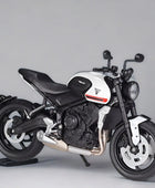 WELLY 1:12 2021 Triumph Trident 660 Alloy Racing Motorcycle Scale Model Simulation Diecast White - IHavePaws