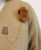 Cartoon Plush Capybara Corsage Cute Animal Badges Personality Brooch Clothing Backpack Pins Decor For Girls Kids Gift A3 - IHavePaws