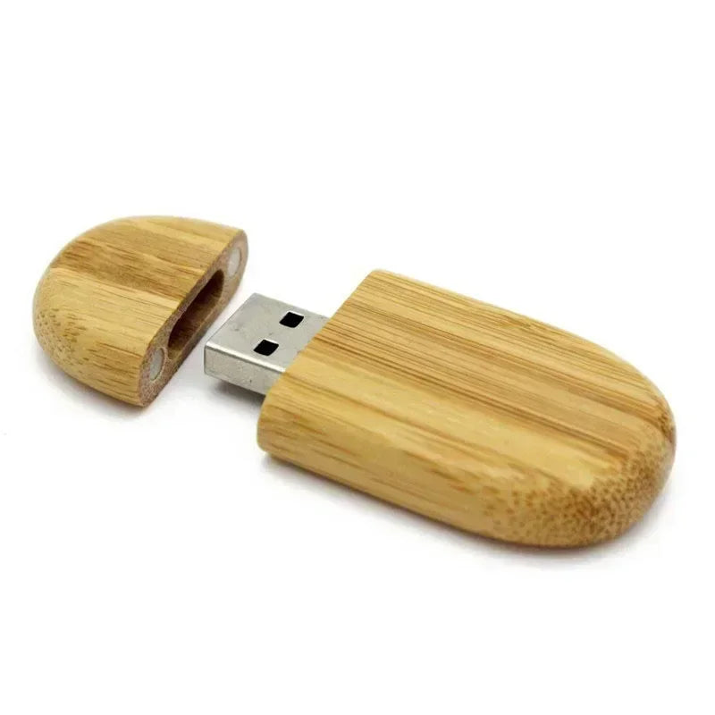 USB Flash Drive 128GB Memory Stick 2.0 Wooden Free Logo Personal Customized Pendrive 4GB 8GB 16GB 32GB 64GB Wedding Gift Carbonized no box / 4GB - IHavePaws