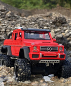 1:28 G63 G65 6*6 Big Tyre Alloy Pickup Car Model Diecast & Toy Metal Off-Road Vehicles Car Model High Simulation Red - IHavePaws