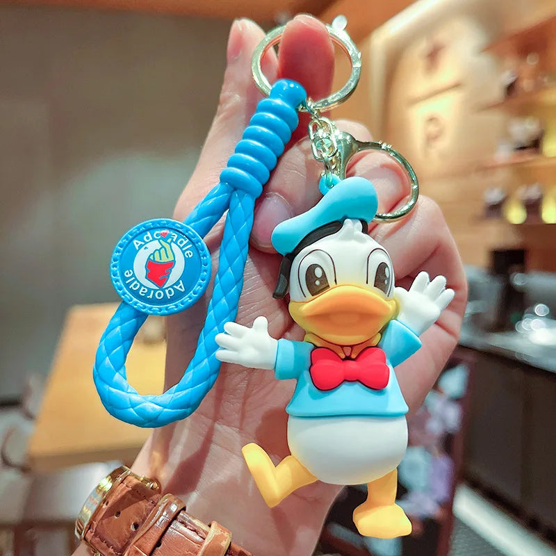 Classic Cartoon Anime Disney Keychain Minnie Mickey Donald Duck Key Chain Pendant Cute Doll Model Toy Party Gift for Children 03 - ihavepaws.com