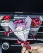 Mini Rose Bouquet Car Air Vent Clip Freshener Dried Flower Perfume Diffuser Gypsophila Fragrance Automobile Interior Accessories - IHavePaws