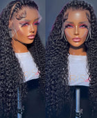 Curly Lace Front Wig 13x4 13x6 Deep Wave Transparent Lace Frontal Wigs For Women Glueless Wig Human Hair 180 Density Wear And Go