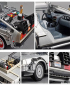 Welly 1:24 DMC-12 DeLorean Time Machine Back to the Future Car Model Diecast Metal Car Model Simulation Collection Kids Toy Gift - IHavePaws