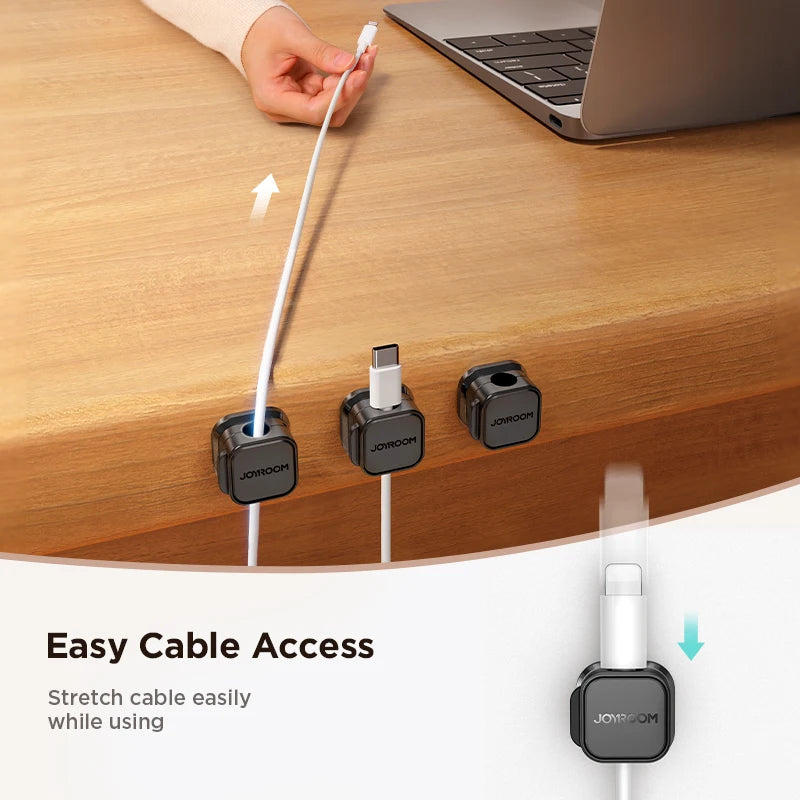 Joyroom Magnetic Cable Clips Cable Smooth Adjustable Cord Holder - IHavePaws