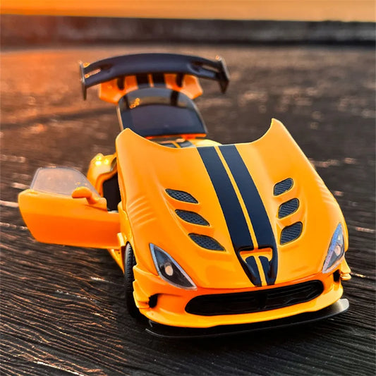 1:32 Dodge Viper ACR SRT Alloy Sports Car Model Diecasts Metal Toy Vehicles Car Model Simulation Sound and Light Childrens Gifts - IHavePaws