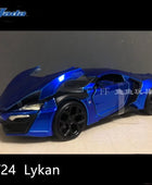 1:24 Lykan Hypersport Alloy Sport Car Model Diecast Metal SuperCar Racing Car Model High Simulation Collection Children Toy Gift Blue - IHavePaws