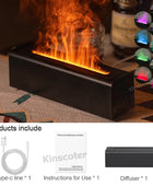 2024 RGB Flame Aroma Diffuser Humidifier STYLE B Black - IHavePaws