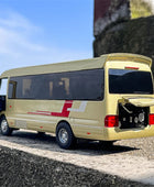 1:32 Coaster Alloy Bus Car Diecast Metal Passenger Coach Vehicles Car Model Sound and Light Simulation Collection Kids Toys Gift