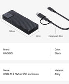 Hagibis USB 4.0 40Gbps M.2 NVMe SSD Enclosure Compatible with Thunderbolt 4/3 USB 3.2/3.1/3.0 ASM2464 External Hard Drive Case - IHavePaws