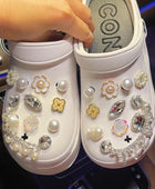 DIY Sparkling Rhinestones Shoe Charms for Crocs Clogs Slides Sandals Garden Shoes Decorations Charm Set Accessories Kids Gifts A-22PCS - IHavePaws