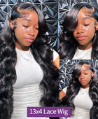 Transparent 13x4 13x6 Body Wave Lace Front Wig Pre Plucked 100% Brazilian Human Hair Wigs For Women 4X4 Lace Closure Wi