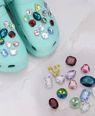 Shoe Charms for Crocs DIY Rhinestone Decoration Buckle for Croc Shoe Charm Accessories Kids Party Girls Gift C - IHavePaws
