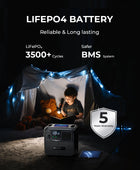 BLUETTI AC180 1152Wh 1800W Protable Power station LiFePO4 Solar Generator 3500+ Cycles For Camping Hiking Trips Peak Power 2700W