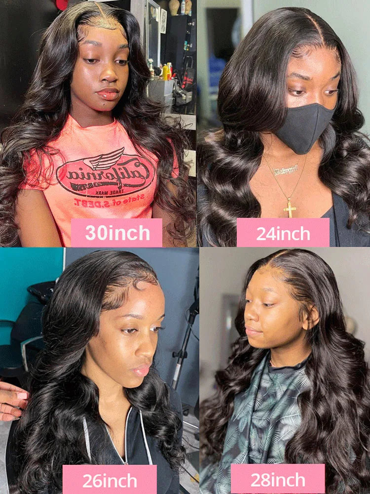 Glueless Wig Human Hair Ready To Wear Body Wave 13x4 Lace Front 6x4 Closure Wig Preplucked Melt Skins Pre Bleached Knots