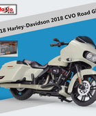 Maisto 1:18 Harley 2018 CVO Road Glide Alloy Sports Motorcycle Model Metal Street Racing Motorcycle Model Simulation Kids Gifts White retail box - IHavePaws