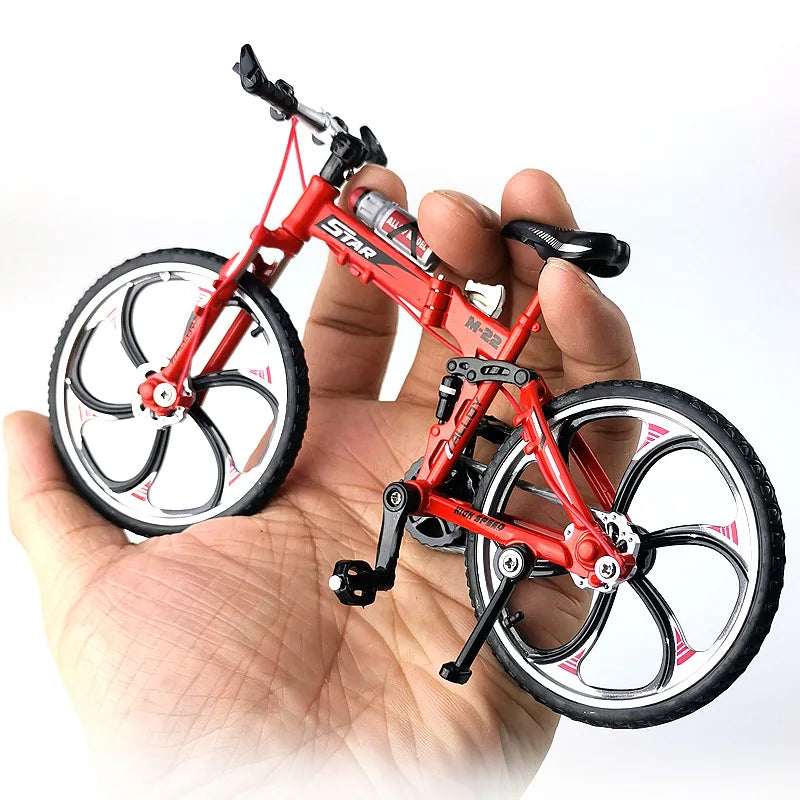 New 1:10 Mini Model Alloy Bicycle Diecast Metal Adult Finger Mountain Bike Toy Diecast Simulation Collection Gifts Toys for kids