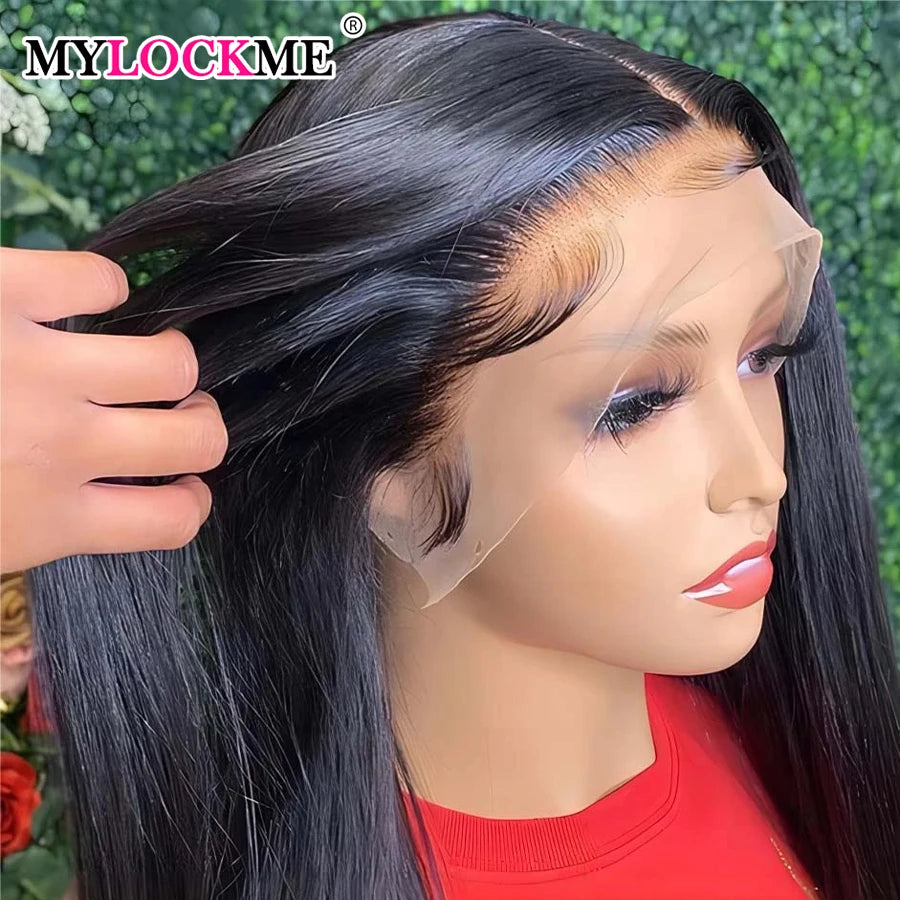 Wear To Go Glueless  6x4/5x5 Wig 34 36 Inch Bone Straight Wig Human Hair Pre plucked  Transparent Lace Front Wig For Black Women